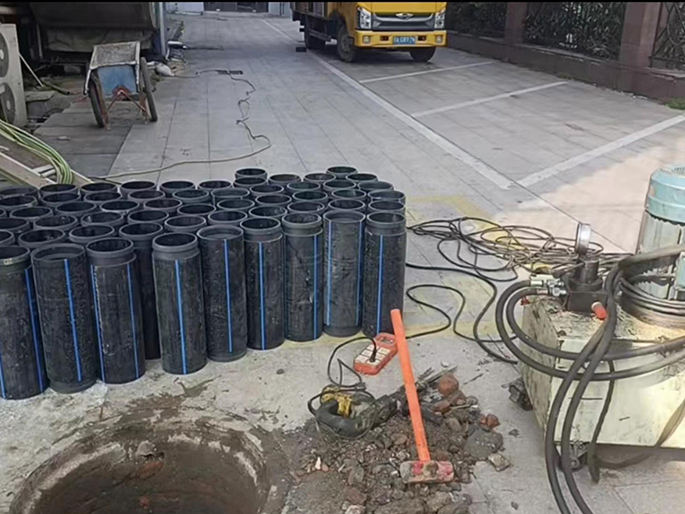 沂水PE置换管厂家 DN315置换管 非开挖管短管置换